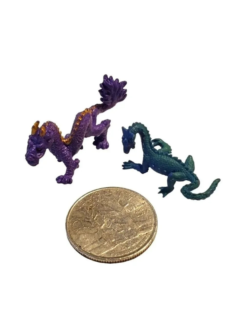 Miniature squishy Chinese Dragons lot of 2